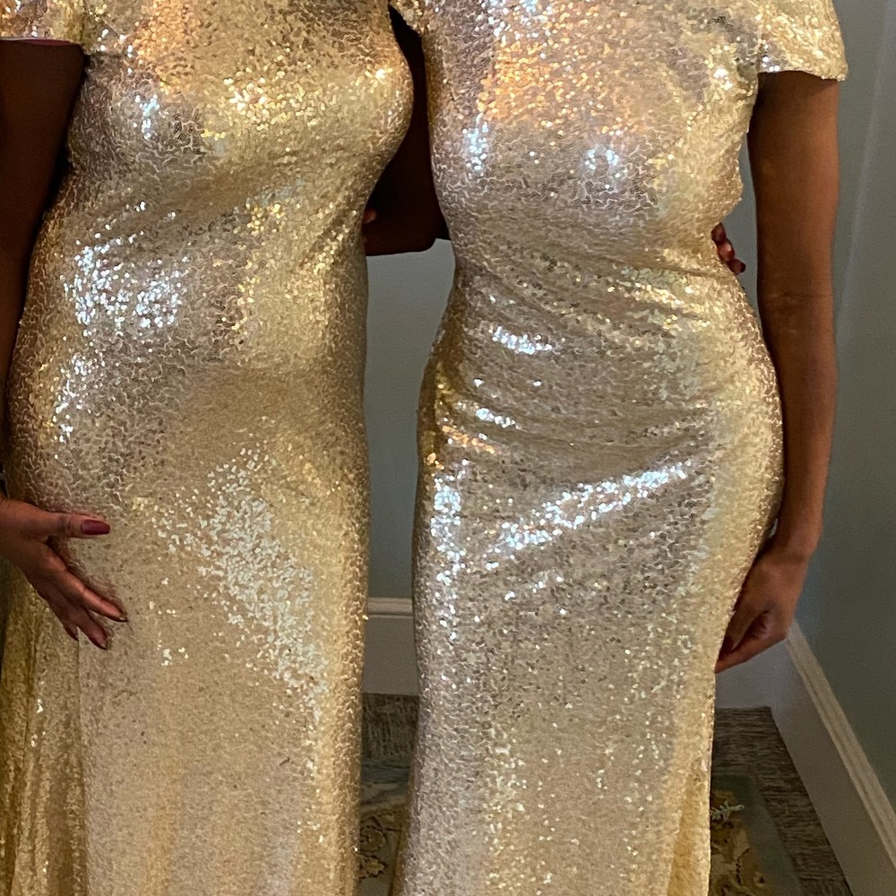 Gold Sequin Formal Gown
